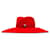 Chapeau en feutre animalier rouge Gucci Tissu  ref.1202696