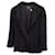 LANVIN 2014 Strukturierter Kurzmantel aus Tweed aus schwarzer Viskose Polyester  ref.1202854