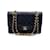 Timeless Chanel Bolsa De Ombro Vintage Atemporal/clássico Preto Couro  ref.1203225