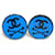 Chanel COCO Mark Azul Plástico  ref.1203464