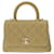 Chanel Coco Handle Beige Leather  ref.1203523