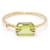 Autre Marque Gold, Peridot- und Diamantring Golden Hellgrün Gelbes Gold  ref.1203565