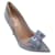 Autre Marque Zapatos de tacón Dollybow con punta en punta de PVC y terciopelo azul claro Valentino  ref.1203609