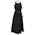 Autre Marque AJE. Black Florence Pearl Trim Midi Dress Cotton  ref.1203611