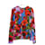 Dolce & Gabbana haut en soie à imprimé coquelicot Multicolore  ref.1203717