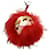 Fendi Bag bugs Red Fur  ref.1203911
