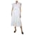 Autre Marque Vestido midi bordado branco de manga curta - tamanho S Algodão  ref.1203986