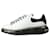Alexander Mcqueen Zapatillas blancas con plataforma y cordones - talla UE 39.5 Blanco Cuero  ref.1203992