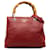 Gucci Red Small Bamboo Shopper Leather Pony-style calfskin  ref.1204043