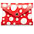 Louis Vuitton Red x Yayoi Kusama Kleine Epi Kirigami-Tasche Weiß Rot Leder  ref.1204049