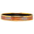 Ring Hermès Pulseira Hermes Dourada Estreita Esmaltada Dourado Metal Banhado a ouro  ref.1204073