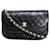 Timeless Chanel Matelassé Black Leather  ref.1204177