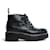 Chanel Clásico Negro CC y cadenas Zapatos Botas EU38.5 Cuero  ref.1204422