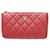 Timeless Chanel Matelassé Red Leather  ref.1204559