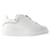 Sneakers Oversize - Alexander Mcqueen - Pelle - Bianco/argento  ref.1205114