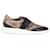 Christopher Kane Lace Pattern Sneakers in Beige Leather  ref.1205118
