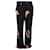 Pantalones con estampado floral de Etro en seda negra Negro  ref.1205130