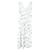 Jason Wu Rüschen-Midikleid mit Blumendruck aus weißer Seidenmischung  ref.1205150