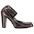 Sergio Rossi Ankle Strap Pumps in Brown Leather  ref.1205188