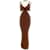 CULT GAIA  Dresses T.International M Cotton Brown  ref.1205246