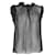 Dolce & Gabbana Top transparente con volantes y lunares en seda negra Negro  ref.1205251