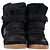 Isabel Marant Beckett Baskets montantes compensées en daim noir - vue 2