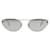 Alexander Mcqueen Silver cat eye metal frame sunglasses Silvery  ref.1205438