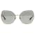 Dolce & Gabbana Braune, übergroße Sonnenbrille mit Schriftzug auf den Gläsern  ref.1205448