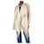 Isabel Marant Etoile Cappotto in misto lana color crema con frange - taglia UK 6 Crudo  ref.1205465