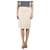 Versace Cream wool pencil skirt - size UK 8  ref.1205481