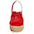 Prada Red Midollino and Canapa Bucket Bag Brown Beige Cloth Cloth  ref.1205531