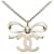 Chanel-Halskette mit silbernem CC-Band-Anhänger Metall  ref.1205569