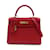 Hermès Courchevel Kelly Retourne 28 Red Leather  ref.1205662