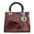 Floral Print Lady Dior MA-0958 Red Leather  ref.1205717