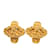 Chanel Clipe cruzado CC em brincos Dourado Metal  ref.1205720