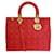 Dior Lady Dior Rot Leder  ref.1205853