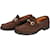 Autre Marque Gucci Brown Suede Leather Men Loafer (41) Rubber  ref.1206009