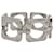 DOLCE & GABBANA geometric steel bracelet with crystals Silvery  ref.1206164