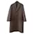Lemaire Manteau de costume à simple boutonnage OS Coton Marron  ref.1206168