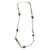 Chanel CC long necklace Silvery Metal  ref.1206169