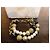 Parure DOLCE & GABBANA collana e bracciale acciaio dorato perle nere oro bianche D'oro - vista 10