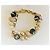 Parure DOLCE & GABBANA collana e bracciale acciaio dorato perle nere oro bianche D'oro - vista 2