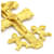 Autre Marque Yellow Gold Caravaca Cross Pendant.  ref.1206475