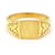 Autre Marque Yellow Gold Square Seal Ring. Golden  ref.1206491