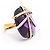 Autre Marque Zweifarbiger Ring im italienischen Design. Silber Golden - Ansicht 3