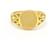 Autre Marque Runder Siegelring aus Gelbgold . Golden Gelbes Gold  ref.1206525