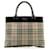 Burberry Brown House Check Handbag Beige Cloth Cloth  ref.1176149