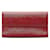 Louis Vuitton Red Epi Sarah Lange Geldbörse Rot Leder  ref.1180066