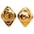 Chanel Gold CC Clip On Earrings Golden Metal Gold-plated  ref.1200683