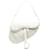 Dior White Ultra Matte Woven Saddle Leather Pony-style calfskin  ref.1200689